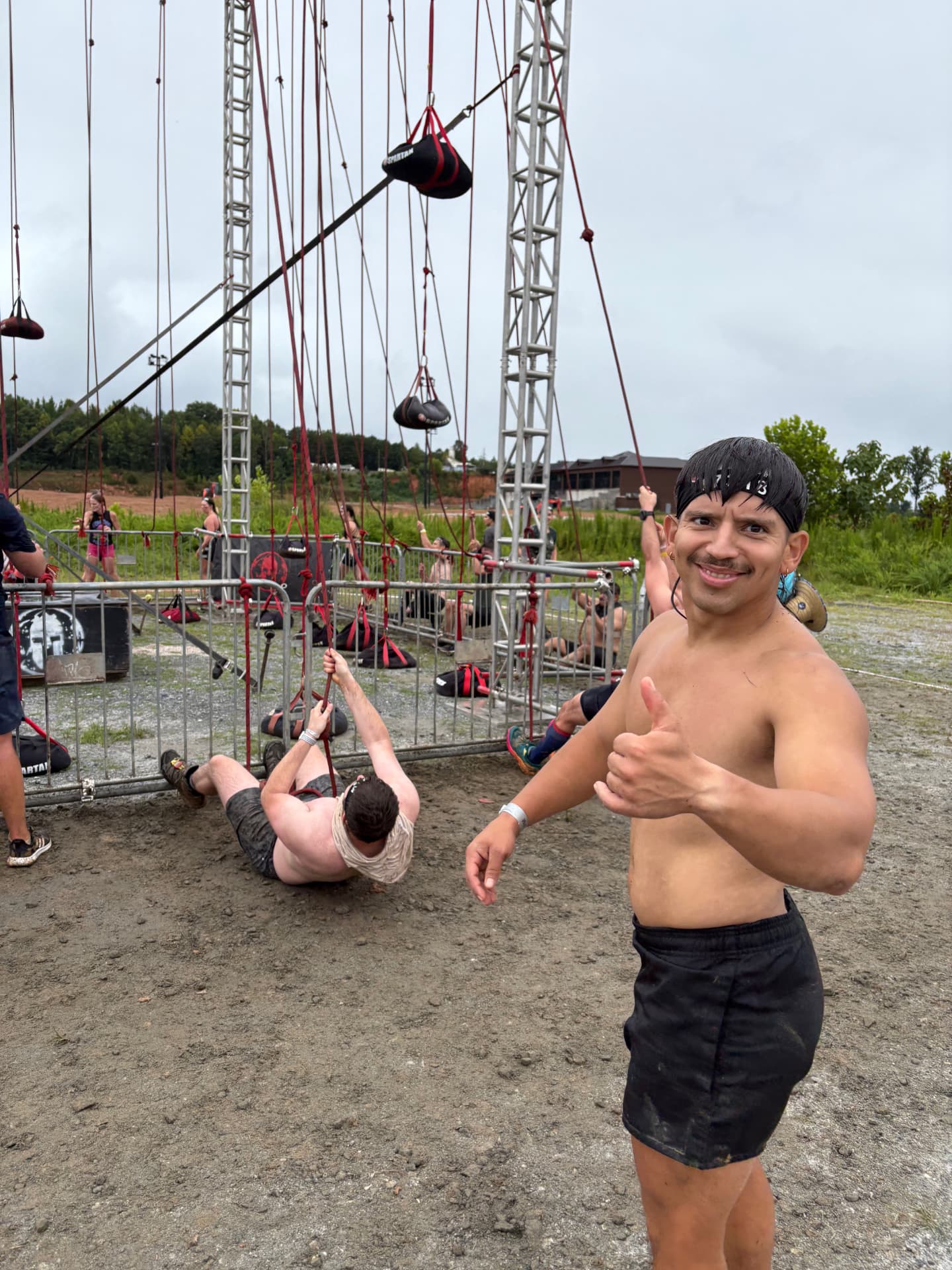 Adrian at a Spartan obstacle race
